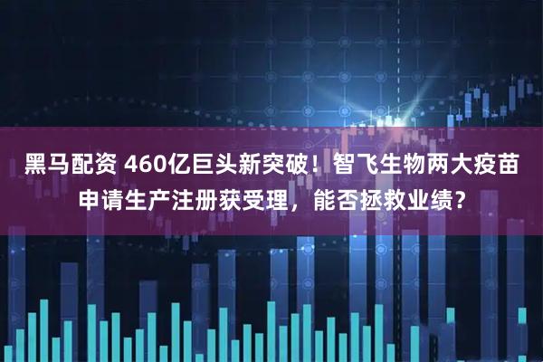 黑马配资 460亿巨头新突破！智飞生物两大疫苗申请生产注册获受理，能否拯救业绩？