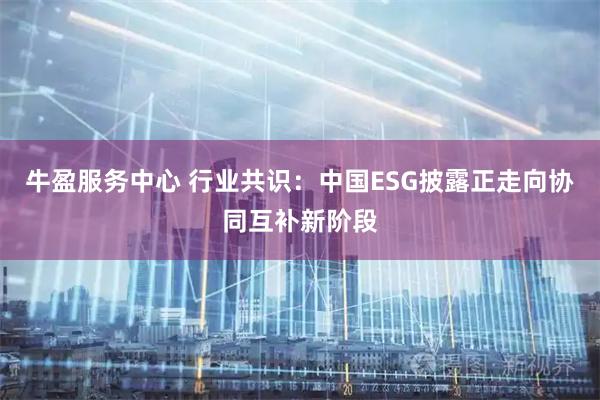 牛盈服务中心 行业共识:中国ESG披露正走向协同互补新阶段